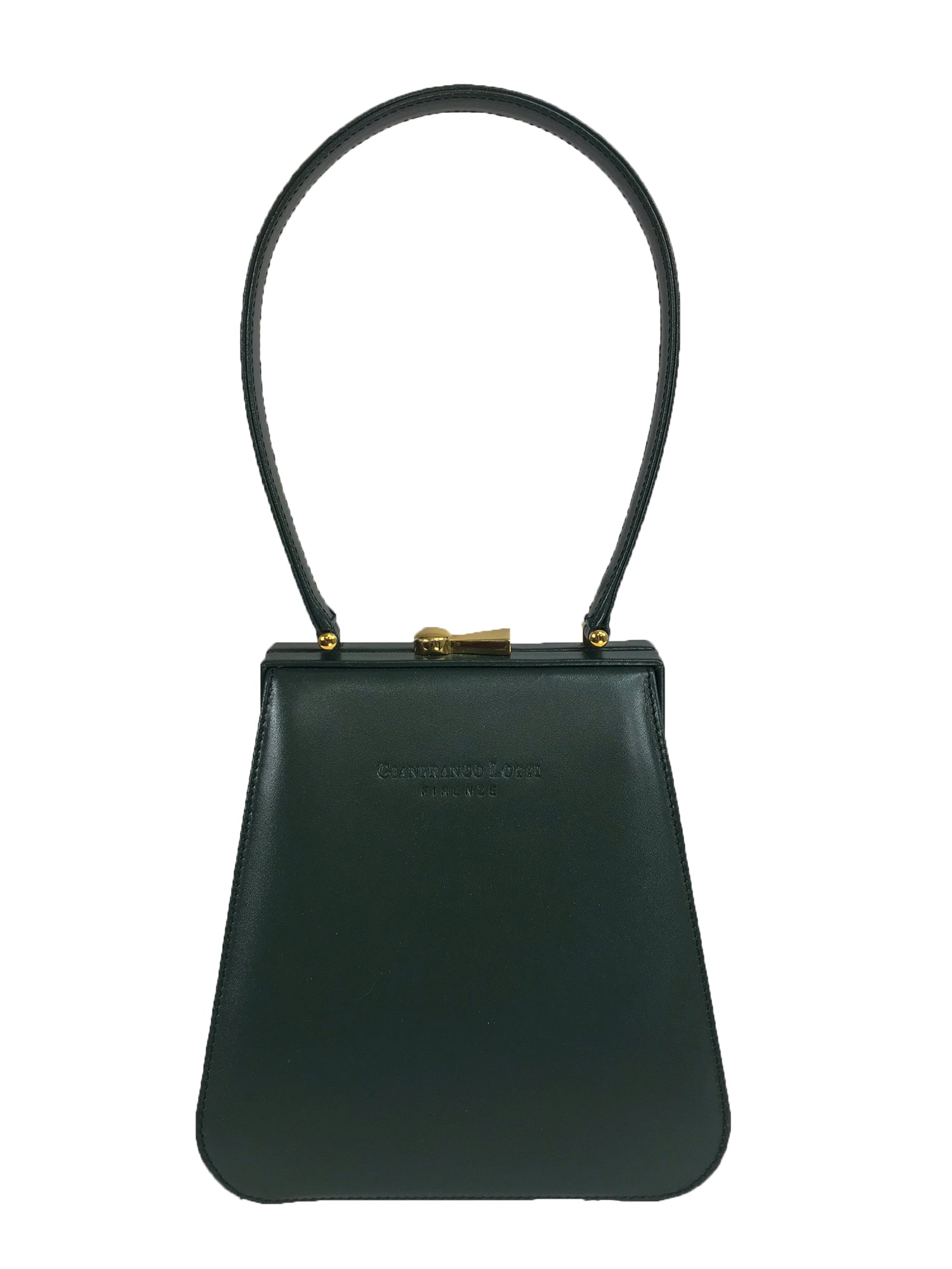 SOLD Gianfranco Lotti Firenze Forest Green Leather Handbag – Palm
