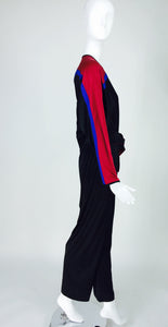 Sold Bill Tice Color Block Sporty Jumpsuit 1980s