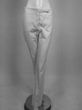 SOLD Chanel White Cotton Twill Buckle Back Fly Front Trousers 1990s