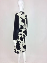 SOLD Sonia Rykiel black and white velour 2 piece skirt set 1980s