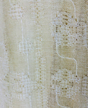 Ivory drawn/counted thread embroidered linen summer coat 1920s