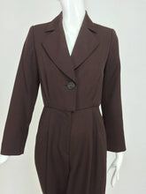 SOLD Yves Saint Laurent brown wool tuxedo jumpsuit 1970s