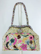 SOLD Candy Colour Confetti Glass Beaded Evening Bag 1950s