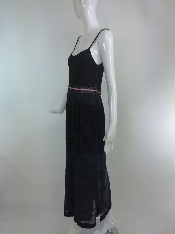 1990s Black Jersey Dress | La Perla