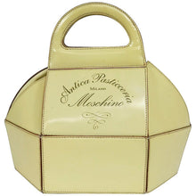 Moschino Pastry Box Glazed Leather Handbag Vintage 1980s