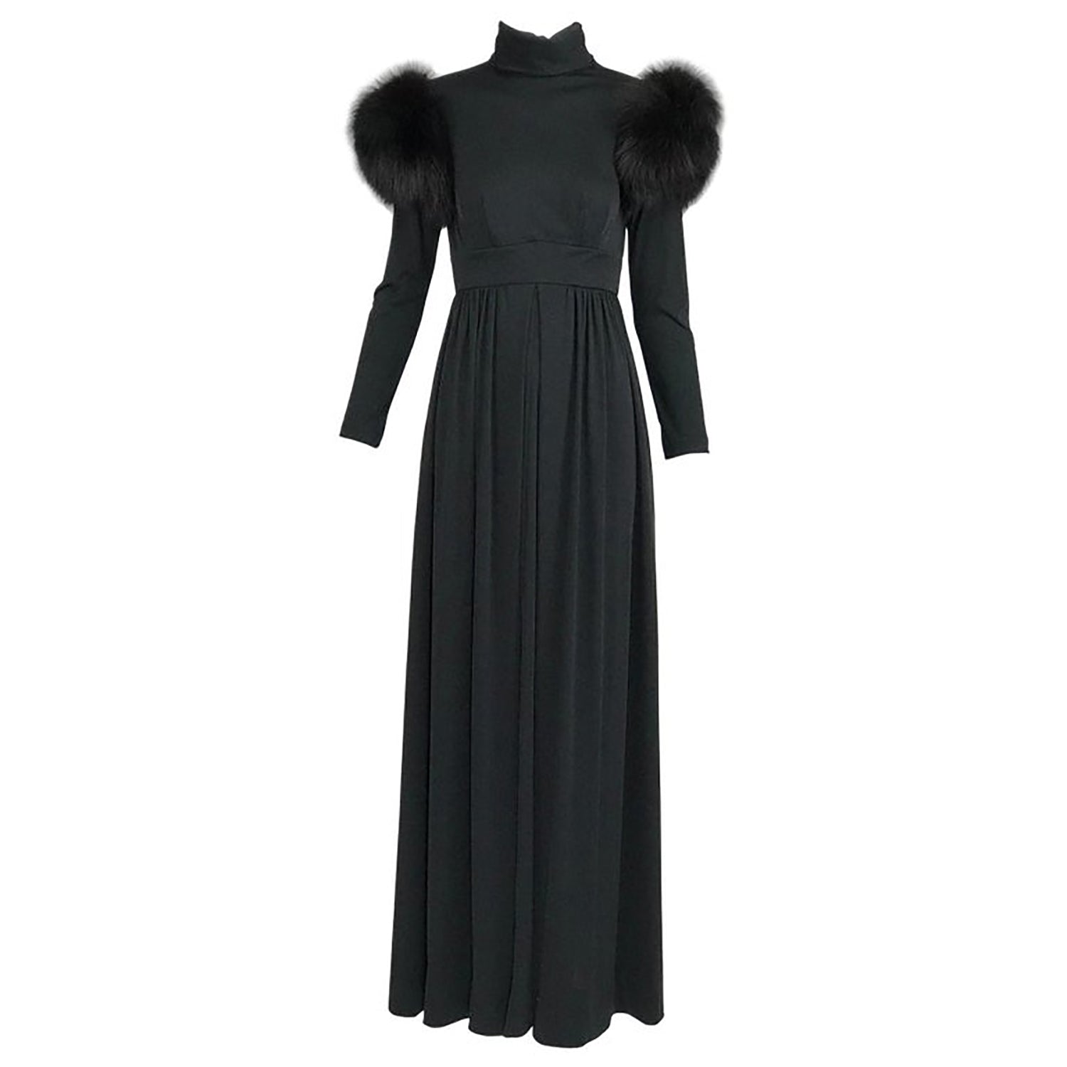 SOLD Vintage Lillie Rubin Victorian Inspired Black Jersey with Fur Sho – Palm Beach Vintage SOLD Vintage Lillie Rubin Victorian Inspired Black Jersey with Fur Sho – Palm Beach Vintage