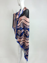 SOLD Roger Vivier Paris Art Deco design silk shawl 1990s