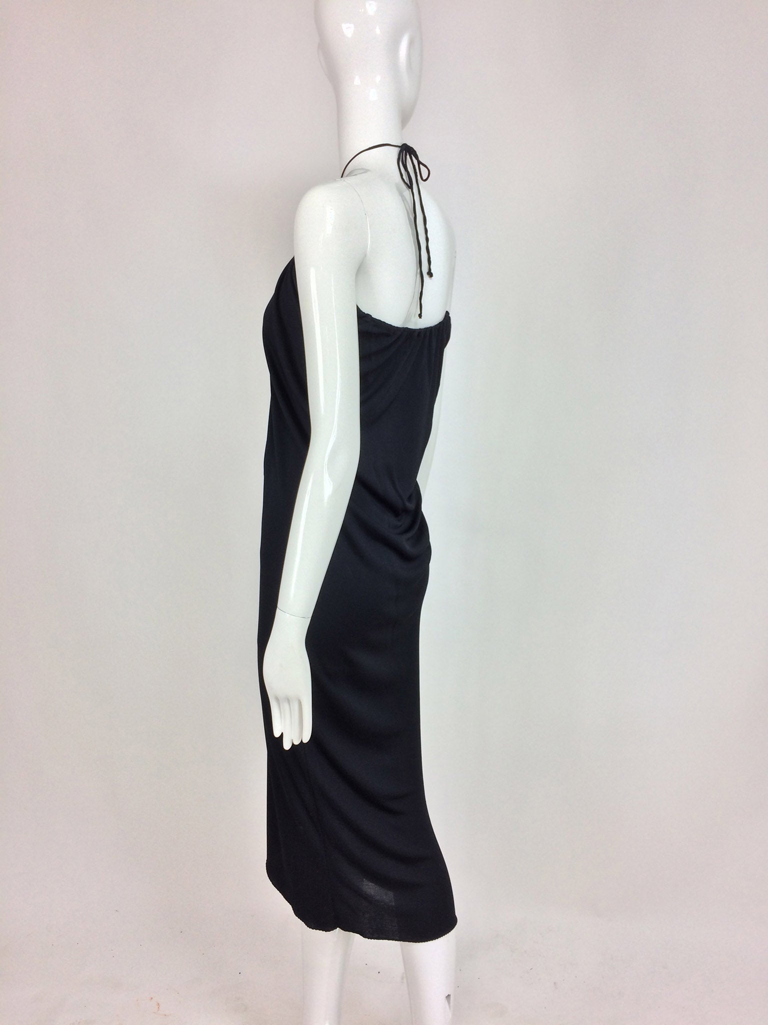 stephen burrows jersey dress 70s Stephen Burrows Jersey Slip Dress | S