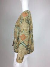 Custom Made French Silk Appliqué Embroidered Jacket 1960s