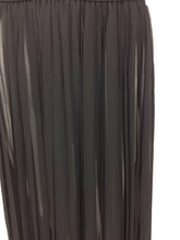 Yves Saint Laurent Black Silk Chiffon Knife Pleated Maxi Skirt Vintage 1970s
