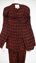 Todd Oldham Silk Animal Print Trouser Set 1990s