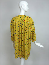 SOLD Emanuel Ungaro Coloured Heart Print Yellow Smock Dress 1980s