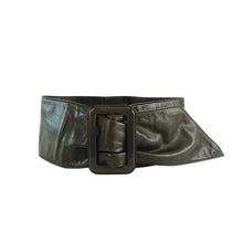 SOLD Prada buttery soft wide leather contour belt 36