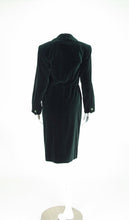 Yves Saint Laurent Rive Gauche Forest Green Velvet Coat or Dress Vintage